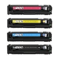 4 Pack - Compatible 203A Multipack CF540A/CF541/CF542A/CF543A BCMY Toner for HP Printers