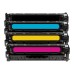 4 Pack - Compatible 203A Multipack CF540A/CF541/CF542A/CF543A BCMY Toner for HP Printers
