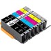 5 Pack - Compatible PGi-530 CLI-531 BBCMY Ink Multipack for Canon Printers