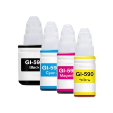 4 Pack - Compatible GI-590 BCMY Ink Bottle Multipack for Canon Printers