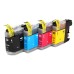 4 Pack - Compatible LC123VALBP BCMY Ink Multipack for Brother Printers