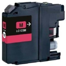 Compatible LC123M Magenta Ink Cartridge for Brother Printers