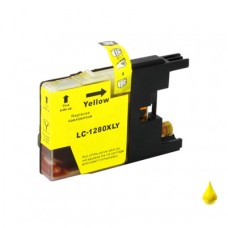Compatible LC1280XLY Yellow Ink Cartridge for Brother Printers