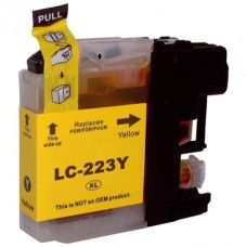 Compatible LC223Y Yellow Ink Cartridge for Brother Printers