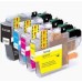 4 Pack - Compatible LC3213 BCMY VALBP Ink Multipack for Brother Printers