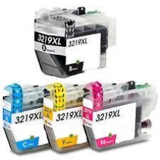 4 Pack - Compatible LC3219 XL BCMY Hi Cap VALBP Ink Multipack for Brother Printers