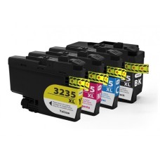 4 Pack - Compatible LC3235XL BCMY Hi Cap VALBP Ink Multipack for Brother Printers