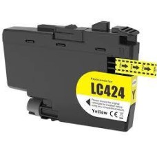 Compatible LC424Y Yellow Ink Cartridge for Brother Printers