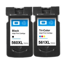 Twin Pack - Compatible PG-560XL CL-561XL B/CMY Ink Multipack for Canon Printers