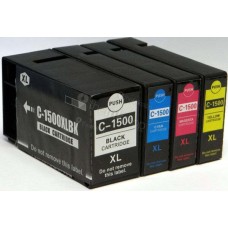 4 Pack - Compatible PGi-1500 XL BCMY Hi Cap Ink Multipack for Canon Printers