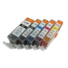 5 Pack - Compatible PGi-520 CLi-521 BBCMY Ink Multipack for Canon Printers