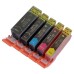 5 Pack - Compatible PGi-520 CLi-521 BBCMY Ink Multipack for Canon Printers
