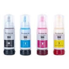4 Pack - Compatible 104 T00P1/2/3/4 BCMY Ink Bottle Multipack for Epson Printers