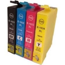 4 Pack - Compatible 16XL T1636 BCMY Hi Cap Ink Multipack - Pen and Crossword for Epson Printers