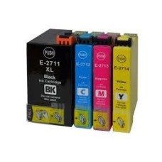 4 Pack - Compatible 27XL T2715  BCMY Hi Cap Ink Multipack - Alarm Clock for Epson Printers