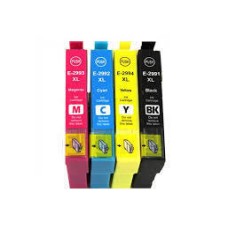 4 Pack - Compatible 29XL T2996 BCMY Hi Cap Ink Multipack - Strawberry for Epson Printers
