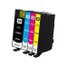 4 Pack - Compatible 34XL T3476  BCMY Hi Cap Ink Multipack - Golf Ball for Epson Printers