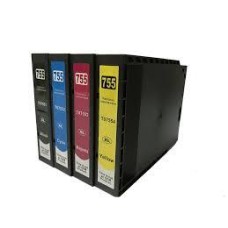 4 Pack - Compatible T7555 BCMY Ink Hi Cap Multipack for Epson Printers