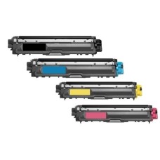 4 Pack - Compatible TN241/TN245 Hi Cap BCMY Toner Multipack for Brother Printers