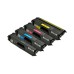5 Pack - Compatible TN329 BCMY Toner Multipack + Extra Black for Brother Printers