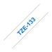 Compatible TZe-133 Blue on Clear Tape 12mm x 8m for Brother P-Touch Printers