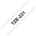 Compatible TZe-231 Black on White Tape 12mm x 8m for Brother P-Touch Label Printers