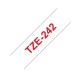 Compatible TZe-242 Red on White Tape for Brother P-Touch Printers