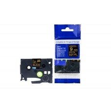 Compatible TZe-324 Gold on Black Tape 9mm x 8m for Brother P-Touch Printers