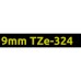 Compatible TZe-324 Gold on Black Tape 9mm x 8m for Brother P-Touch Printers