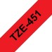 Compatible TZe-451 Black on Red Tape 24mm x 8m for Brother P-Touch Label Printers