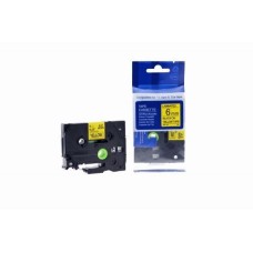 Compatible TZe-611 Black on Yellow Tape 6mm x 8m for Brother P-Touch Printers