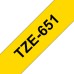 Compatible TZe-651 Black on Yellow Tape 24mm x 8m for Brother P-Touch Label Printers