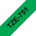 Compatible TZe-751 Black on Green Tape 24mm x 8m for Brother P-Touch Printers