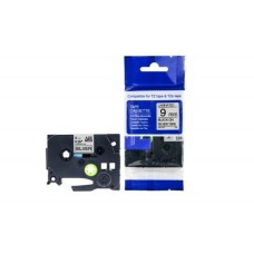 Compatible TZe-921 Black on Silver Tape 9mm x 8m for Brother P-Touch Printers