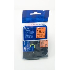 Compatible TZe-B41 Black on Fluorescent Orange Tape 18mm x 8m for Brother P-Touch Printers