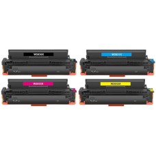 5 Pack - Compatible 415X Multipack W2030X/W2031X/W2032X/W2033X BBCMY Toner + Extra Black - includes chip for HP Printers