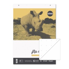 RHINO A1 Educational Dotted Flip Chart Pad 30 Leaf, DLS20/B (Pack of 5)