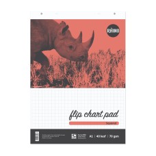 RHINO A1 Flipchart Pad 40 Leaf, S20/B (Pack of 10)