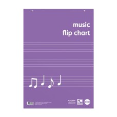 RHINO A1 Educational Music Flipchart Pad 30 Leaf FCM20/B (Pack of 5)