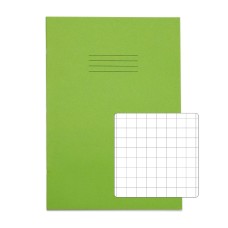 RHINO A4 Exercise Book 32 Page, Light Green, S10 (Pack of 10)