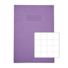 RHINO A4 Exercise Book 32 Page, Purple, S20 (Pack of 100)