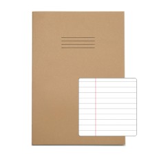RHINO A4 Exercise Book 64 Page, Buff, F8M (Pack of 50)