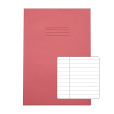 RHINO A4 Exercise Book 64 Page, Pink, F8M (Pack of 50)