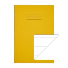 RHINO A4 Exercise Book 64 Page, Yellow, F15/B (Pack of 50)