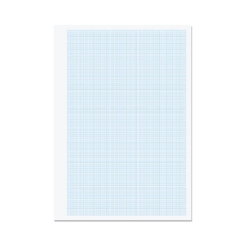 RHINO A4 Graph Paper 500 Leaf, 1:5:10 Graph Ruling (Pack of 5)