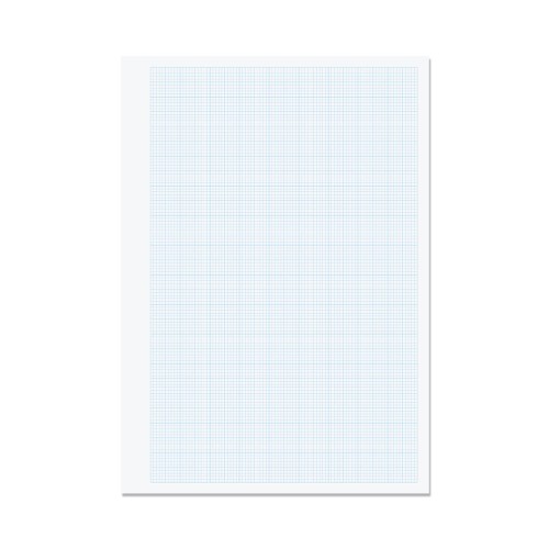 RHINO A4 Graph Paper 500 Leaf, 2:10:20 Graph Ruling (Pack of 5)