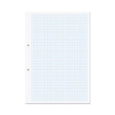 RHINO A4 Punched Graph Paper 500 Leaf, 2:10:20 Graph Ruling (Pack of 5)