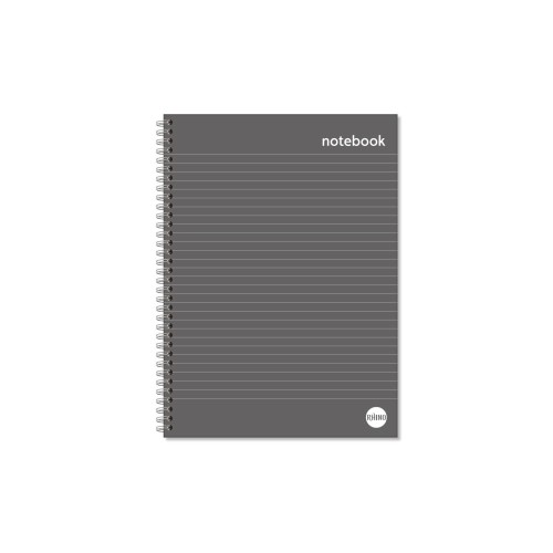 Rhino Everyday Hardback Wirebound Book A4 Black Pack of 3