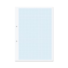 RHINO A4 Punched Graph Paper 500 Leaf, 1:5:10 Graph Ruling (Pack of 5)