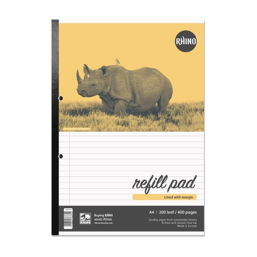 RHINO A4 Refill Pad 200 Leaf, F8M (Pack of 20)